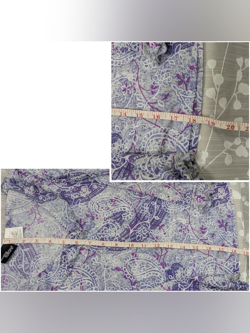 Boutique Europa Paisley Ruffle-Neck Blouse, Women's Small - Picture 6 of 8